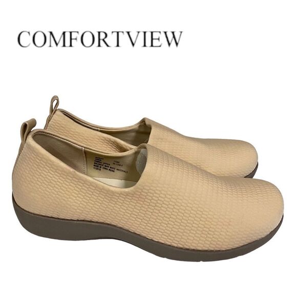 Comfortview Women's Light Tan Norah Slip On Loafers 10 10WW - Picture 1 of 6